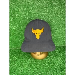 Under Armour Project Rock SuperVent Snapback Hat UA The Rock Black